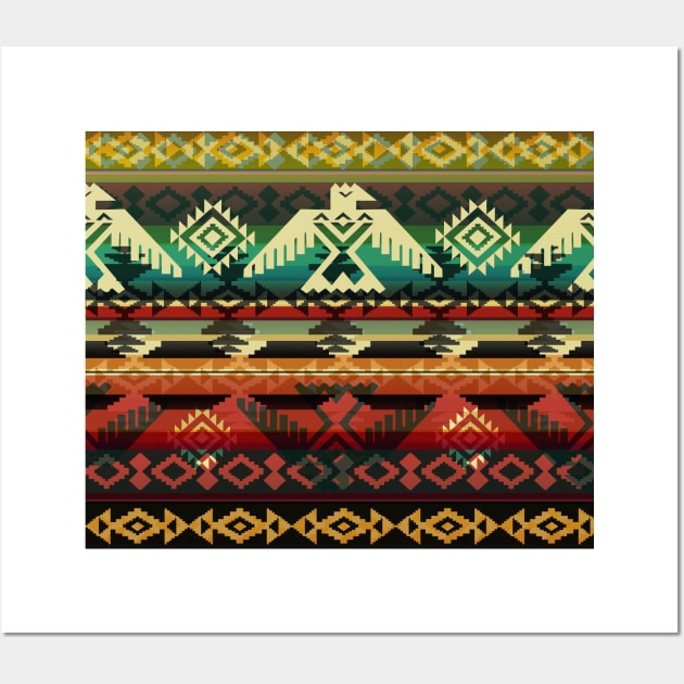 Peyote Visions | Native American Pattern Wall Art by wildtribe